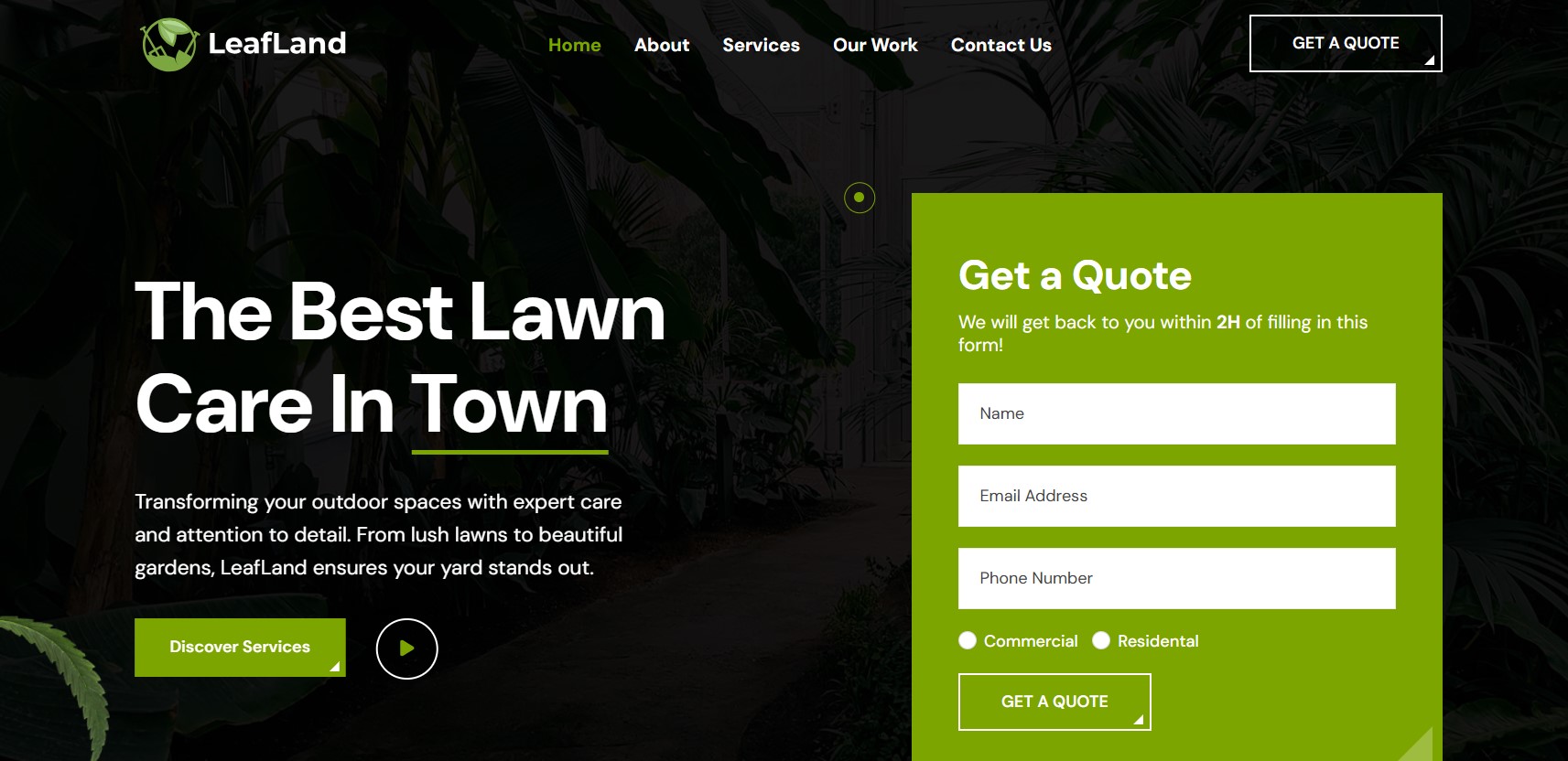 LeafLand Website